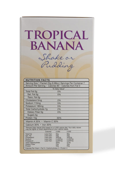 Tropical Banana Protein Shake/Pudding